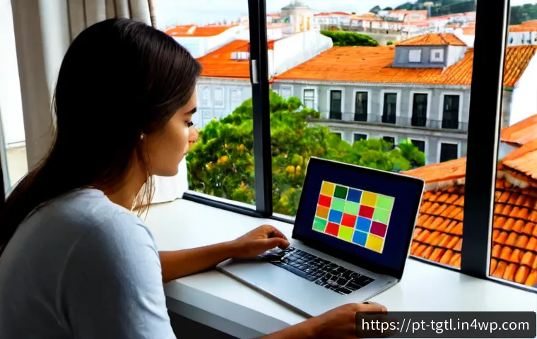 Home 17 디지털 노마드의 자아 실현과 목표 설정 - Photorealistic Brazilian digital nomad in their early 30s working beside a large window in a bright ...