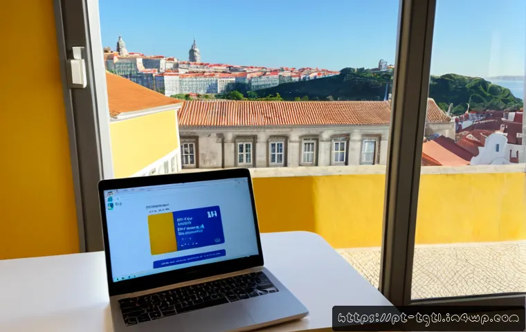 Home 17 디지털 노마드의 지역별 생활 편의성 평가 - Photorealistic remote-work lifestyle in Lisbon, Portugal: a digital nomad working on a laptop at a b...